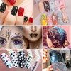 12 Colors Stars Nail Art Stickers Star Nail Glitter Sequins 3D Nail Art Decor Holographic Stars Shape Flakes Nail Design