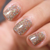 FZANEST Glitter Gel Nail Polish Led UV Gel Polish Sparkle Color Soak Off Nail Art Diamond light gold