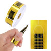 G2PLUS Nail Forms for Gel Builder 500PCS Nail Extension Forms Gold Rectangular Nail Forms for Acrylic Nails Reusable Tip