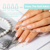 ROSALIND Clear Extension Gel 2 PCS 1oz30ml Clear Poly Nail Gel kit Builder Transparent Nail Thickening Poly Tube Need UV