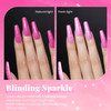 Beetles Glitter Valentines Gel Nail Polish 15ML Hot Pink Reflective Diamond Color Soak Off Sparkle Gel UV Nail Lamp Nail