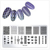 WOKOTO 6Pcs Nail Art Stamping Plates Kit Geometry Animal Flower Image Templates Stamping Nail Tools Stencils Plates For