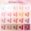 ROSALIND Poly Nail Gel Kit 20 Colors 76 Nail Art Accessories kit Clear Nude Poly Nails Gel Starter Kit With Slip Solutio