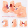 Mudder Practice Fingers DIY Nail Art Training Fingers Nail Decoration Training Fingers for Acrylic Gel and Nail Art Begi