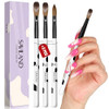 SAVILAND 3pcs Acrylic Nail Brush Set Size 81014 Kolinsky Acrylic Nail Brushes for Acrylics Application Acrylics Powder N