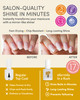 ellamila In a Rush Fast Dry Top Coat Nail Polish Quick Dry Clear Nail Polish with High Gloss Shine Long Lasting Top Coat