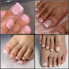 Cycullinyt 550pcs Square Soft Gel Toe Nail Tips 11 Sizes Square Toenails Full Cover Acrylic Press on False Nail Tips No