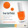 duri 647N The OC Orange Neon Orange Nail Polish Matte Finish Quick Drying 045 Fl Oz