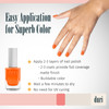 duri 647N The OC Orange Neon Orange Nail Polish Matte Finish Quick Drying 045 Fl Oz