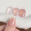 GAOY Jelly Nude Gel Nail Polish Set 6 Transparent Colors Sheer Red Pink Brown Soak Off UV Light Cure Gel Polish Kit for