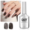GAOY Jelly Nude Black Gel Nail Polish 16ml Sheer Neutral Translucent Soak Off Gel Polish UV Light Cure for Nail Art DIY