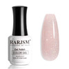 RARJSM Nude Pink Gel Polish Rainbow Glitter Iridescent Shimmer Pigment Jelly Neutral Color Skin Tone 15ml Sparkle Pink N