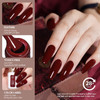 GAOY 23 Pcs Gel Nail Polish Set Fall Brown Red Green Glitter Colors UV Light Cure Gel Nail Kit with Glossy Matte Top Coa