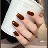 GAOY Nude Brown Gel Polish Set 6 Neutral White Pink Skin Tones Colors Soak Off UV Light Cure Gel Polish Kit for Salon an