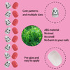 SIUSIO 120 Pcs 5 Pack Children Acrylic Fake Nails Press on Preglue Full Cover Glitter Gradient Color Rainbow Short False