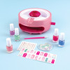 Light Magic Nail Dryer Polish Set for Girls Teens 5 Vibrant Nail Colors Art Stickers Nail File Cuticle Pusher Dryer Wate