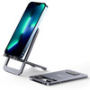 JSAUX Cell Phone Stand, Foldable Aluminum Adjustable Phone Holder for Desk Portable Travel Essentials Office Accessories for iPhone 17 16 15 14 13 Pr
