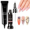 Makartt Nail Rhinestone Glue Set Gel Nail Glue for Rhinestones 3D Art Design Super Strong Adhesive for Charm Gems Jewel