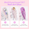 Makartt Rhinestone Glue for Nails Super Strong Gel Nail Glue for Nail Charms Gems Decorations 3D Gel Nail Art Bling Jewe