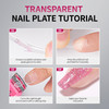krofaue 600PCS Half Cover Coffin Nail Tips Acrylic Nail Tips 12 Size Clear False Nails Tips with Box for Nail Salons and