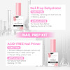 Makartt Nail Dehydrator and Primer Set Acid Free Air Dry Nail Prep Dehydrate and Hema Free Nail Primer Professional Long
