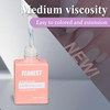 FZANEST Rubber Base Gel For Nails Builder Nail Sheer Jelly Cream White Color Elastic Rubber Base Coat for Nail Strengthe