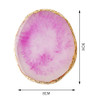 2 Pcs Resin Nail Art Palette Nails Art Painting Mixed Color Palettes Gold Edge Nail Holder Nails Art Display Board Easte