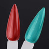 160 Pcs Plastic Nail Swatch Sticks Stiletto Nail Swatches Sample Sticks Nail Color Display Sticks with Metal Rings