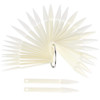 160 Piece Nail Swatch Sticks Natural Stiletto Nail Display Tips Color Swatches Pointed Tip Nail Art Practice Tips Sample