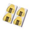 Subay 200Pcs Professional Long Nail Forms for Acrylic Nails Polygel Nails Thick Nail Extension Forms for Nail Art Tips P