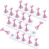 JUSTOTRY 4 Sets Pink Nail Stand for Press on Nails Display Magnetic Fake Nails Holder for Painting Nails Practices Begin