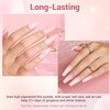 AZUREBEAUTY Dip Powder Nail Kit4 Colors Nude Pink Glitter HuesStarter Set for French Nails All SeasonsIncludes Base Coat