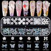 Mixed 3D Nail Art Gem Decoration Accessories Kit 1 Aurora Bear Bow Butterfly Starry AB Rhinestone Charm Jewelry for Deco