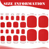Maitys 352 Pieces 16 Sheets Toenail Polish Stickers Strips Adhesive Toe Nail Wraps Full Wraps Polish Strips DIY Manicure