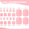 Maitys 352 Pieces 16 Sheets Toenail Polish Stickers Strips Adhesive Toe Nail Wraps Full Wraps Polish Strips DIY Manicure