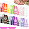 Maitys 352 Pieces 16 Sheets Toenail Polish Stickers Strips Adhesive Toe Nail Wraps Full Wraps Polish Strips DIY Manicure