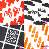Halloween Nail Vinyl Stencils 4 Pack Dripping Graveyard Bats Pumpkin Topiary for Nail Art Design