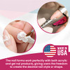Mia Secret Multistilo 500 PCS Nail Extension Tips Forms for Acrylic Gel Nails Guide Stickers