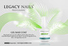 LEGACY NAILS Gel Base Coat 05oz SOAKOFF Medium thick transparent gel Creates an adhesive bond between the nail plate and