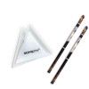 Crystal Pick up Tool Rhinestones Picker Pencil Nail Art Gem Wax Pen Yellow 2pcs 3 Triangular plates