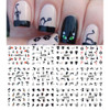 AKOAK 12 Sheets Cute Cat Pattern Watermark Designs Nail Art Stickers Water Transfer Decals Beauty Nails for Nail Art Des