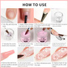 Monja Acrylic Powder 4PCS 30g Professional Colored Acrylic Nail Powder for Acrylic Nails Extension 3D Nail Art Acrylic P