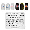 Rolabling Nail Stamping Plate Fashion Geometry Words Letters Stars Patterns Theme MultiPattern Stamp Print Image Stamp T