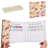 Noverlife 120 Nail Colors Display Book with 120 False Nail Tips Nail Gel Polish Display Chart Manicure Salon Studio Nail