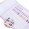Noverlife 120 Nail Colors Display Book with 120 False Nail Tips Nail Art Samples Color Swatches Cardboard Nail Gel Polis