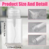 3 Pack Push Down Pump Dispenser Empty Push Top Bottles Containers for Nail Polish Makeup Remover Micellar Water Facial T
