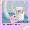 AZUREBEAUTY Nail Dip Powder Pink Glitter Color Dipping Powder French Nail Art Starter Manicure Salon DIY at Home OdorFre
