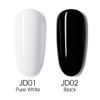 VENALISA 2Pcs 15ml Black White Gel Nail Polish Kit Nail Gel Polish Set Soak Off UV LED Nail Art Starter Manicure Salon D