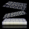 Allstarry 288pcs 12 Sheets Adhesive Tabs Waterproof Breathable Glue Tabs DoubleSided Nail Jelly Sticker Super Sticky Fak