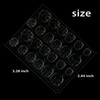 Allstarry 288pcs 12 Sheets Adhesive Tabs Waterproof Breathable Glue Tabs DoubleSided Nail Jelly Sticker Super Sticky Fak
